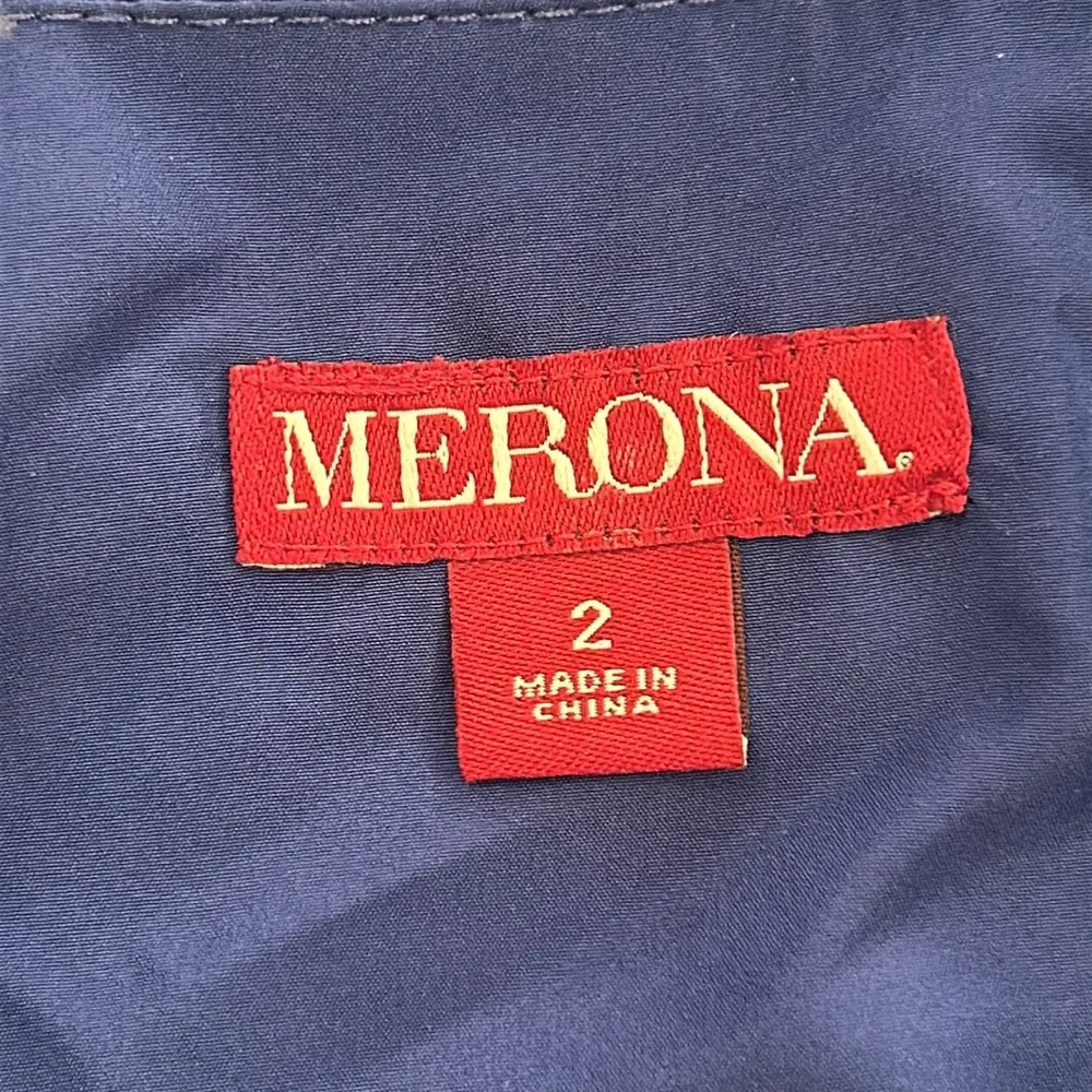 Medina Blue Ruffle V Neck Dress